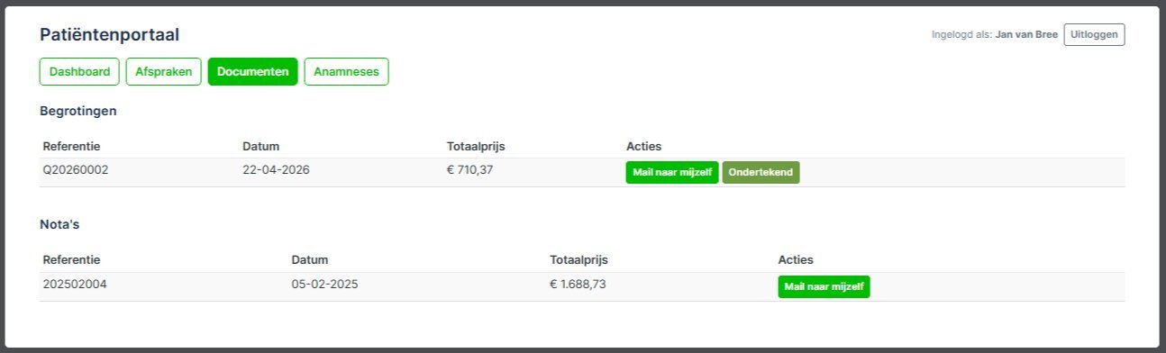Patiëntenportaal documenten